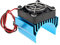 VGOL RC Motor Heat Sink with Cooling Fan for 540 550 3650 3660 RC Model Car Motor Remote Control Car Replacement Part Aluminum Alloy Blue