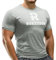 Rokksson Fitness T-Shirt für Herren - Kurzarm-Funktionsshirt, Slim Fit - Für Bodybuilding, Crossfit, Workout & Training - Atmungsaktiv & schnelltrocknend (Kieselgrau, XL)
