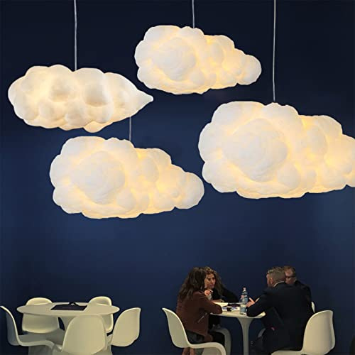 Simulation Cloud Pendelleuchte Creative Cotton Cloud Chandelier Floating Cloud Deckenleuchte Dekorative Cloud Deckenleuchte Pendelleuchte Cloud für Schlafzimmer, Esszimmer, Korrido