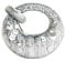JW PEI Damen Abacus Handtaschen - Metallic Pailletten Silber