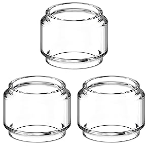 WratryParts - Tanque de tubo de vidrio recto de burbujas de grasa de repuesto para Vaporesso Veco Solo 2 ml Kit Tank RTA (3 piezas de grasa)