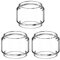 WratryParts - Tanque de tubo de vidrio recto de burbujas de grasa de repuesto para Vaporesso Veco Solo 2 ml Kit Tank RTA (3 piezas de grasa)