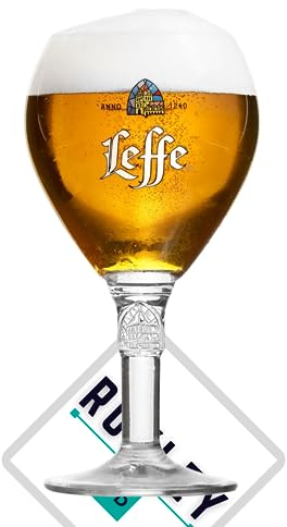 Roxley Leffe Pint X1 Nucleated Lager Beer Glass Alo Comes with Branded Beer Mat