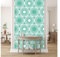 Glücksvilla - Designer-Tapete, selbstklebend (120 x 300 cm BxH) - div. Maße - Vliestapete XXL moderne Wand-Deko - Muster 06 Kreise - Farbe 18 Türkis - abstrakt geometrisch Ringe Punkte