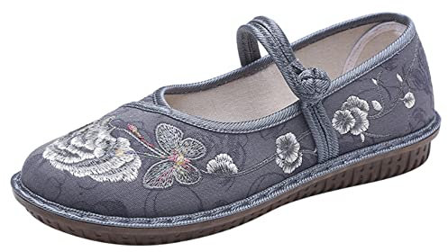 Scarpe Basculanti Donna Scarpe Donna Tacco Largo Scarpe Estive Donna Scarpe Prima Classe Donna Scarpa Antinfortunistica Donna (Grey, 37)