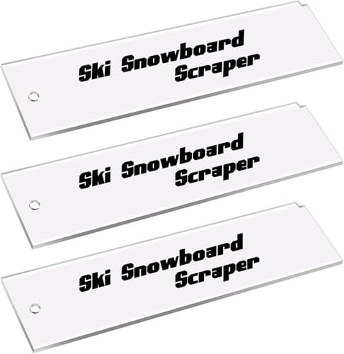 GIONAR 3 Stück Skiwachs Abzieher - Abziehklinge Ski -Skiwachs Abziehklinge -Abziehklinge Ski Schärfer