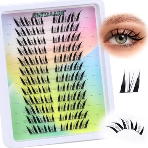 Manga Lashes Cat Eye Lashes 72pcs Extension Cils Individuels Faux Cils Individuel C Curl Cluster Lashes Extension De Cils Lash Clusters Cils a Cils Extension by Obeyalash