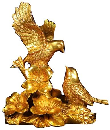 LONDAEE Collect Décorations en cuivre pur doré en forme de pie de prunier