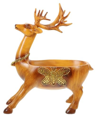 WATIIFUFU Boîte De Rangement Décorative Forme De Cerf Pour Clés Et Petits Objets Accessoire De Décoration Pour Maison Bureau Et Événements