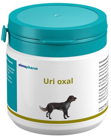almapharm Uri oxal | 60 Tabletten | Diät-Ergänzungsfuttermittel für Hunde zur Verringerung der Oxalatsteinbildung | Kann dabei unterstützen eine Harnalkalisierung zu bewirken