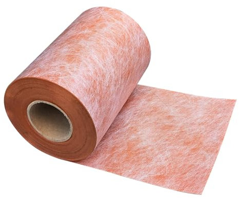 SOLICASE Wasserdichte Membran, 23,6 mm Dicke, wasserdicht, für Sauna, Badezimmer, Wände, Fliesen, Unterlage, Polyethylen-Geweberolle, 23,6 mm Dicke, 23,6 mm dick, wasserdicht
