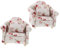 2St puppenhaus möbel Dekoration puppenhaus Wohnzimmer möbel Mini-Couch-Modelle modernes Puppenstubensofa Miniaturen Miniatur-Sofa- Mini-Einzelsofa mit Kissen Mini-Möbel Holz ifundom