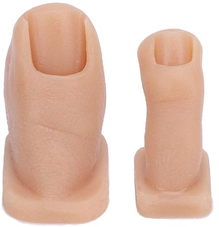 Nagelkunst-Übungszehenmodell, Simulations-Silikonzehe für Nagelstudio-Kunstinstitutionen, Flexibles, Weiches Silikon-Prothesen-Maniküre-Werkzeug, Leichtes und Wiederverwendbares