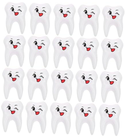 FUNNETOYU 20piezas Juguetes De Dientes De Dibujos Animados Mini Accesorios De Plástico para Simulación Modelo De Dientes para Juguete