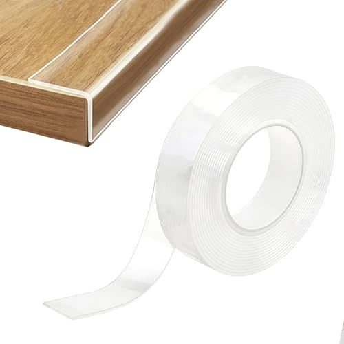 leruiyezs Kantenschutz Transparent 1 Mm Dick Extra Stark Mit Nano-Klebeband Kindersicherung Für Ecken Tischkantenschutz Baby 3 cm Breit 5 M Lang Flexibler Tisch Kantenschutz Für Möbel Wände