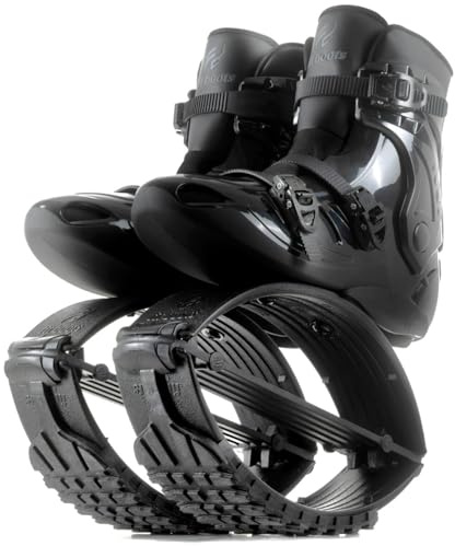 FIT BOOTS Jumping - Neue Generation von Jumping Schuhe Fitness, Originale Sprungschuhe Jumper und Moon Shoes der Internationalen FitBoots Community, die dein Workout Revolutionieren, (Black-M-80/90kg)