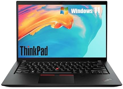 Lenovo Thinkpad T490s Business Laptop, 14-Inch FHD (1920x1080), Intel Core i5-8365U, 8GB RAM, 256GB SSD, UK Keyboard, Windows 11 Pro (Renewed)