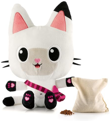 BIOSYNEX - Peluches Térmicos para Microondas con Esferas de Arcilla - Pandy Patitas (La Casa de Muñecas de Gabby) - Peluche de Bienestar Lavable - Calor Suave y Reconfortante - Desde el Nacimiento