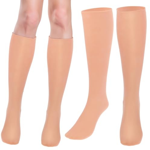 Veemoon Lange Feuchtigkeitsspendende Socken Damen Mädchen Elastisch Hautfreundlich gegen Trockene und Rissige Füße Intensive Fuß Wadenpflege