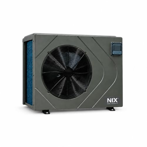 Nixpool Bomba de Calor Full Inverter WiFi para Piscina, 7 kW, para Piscinas 30-45 m³, 220-240V 50-60 Hz, 827 x 370 x 655 mm