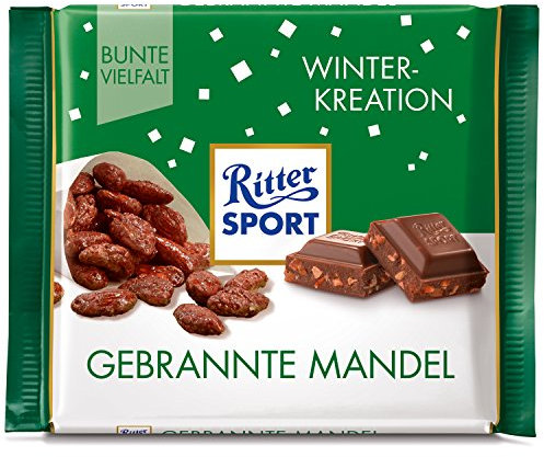 Ritter Sport Winter-Kreation Gebrannte Mandel (12 x 100g)