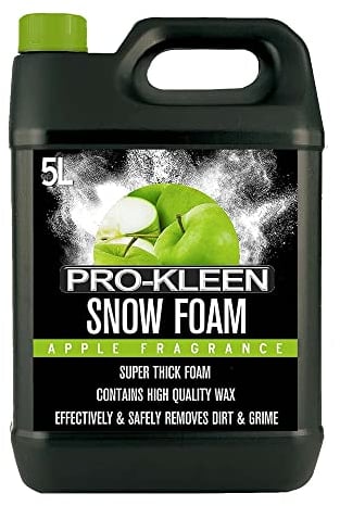 5L of Pro-Kleen Apple Snow Foam with Wax – Super Thick, pH Neutral & Non-Caustic Foam – Extremely Powerful & Easy To Use