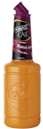 Finest Call Passion Fruit Puree | 1 Litre Bottle | Cocktail Ingredient | Real Dai Nog passion fruit puree, easy pour, bar essential, premium ingredients, for cocktails, drinks, desserts, vegan