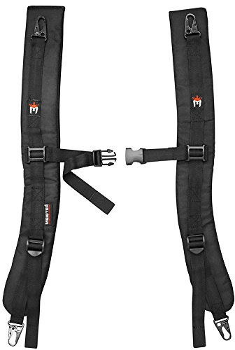 Meister Rucksackgurte für 22,7 kg Elite Fitness Sandsack – Gewicht Rucksack Befestigung – Schwarz
