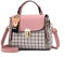 LUUT Mode Schultertasche Damen Nähte Handtasche Kariert Platz Messenger Bag Kawaii Ledertasche Lässig Shopper Citytasche