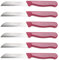 Solingen Allzweckmesser Obstmesser Schälmesser Meyve Bicagi Flitzer Pink 6 Stück - Sehr scharf