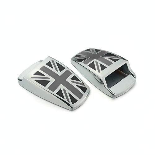Heinmo Für MN Cooper F/R Serie Universal Scheibenwischer Wasser Spray Abdeckkappe Aufkleber Countryman Auto-Styling (Gray Rice)