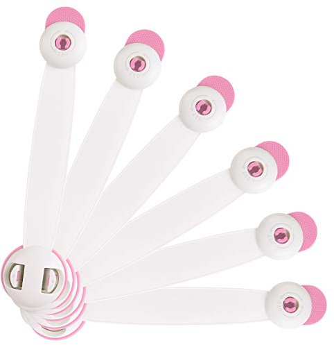 Vicloon Sécurité Enfant Portes De Placard,4 PCS Loquets de sécurité pour bébé,Bloque Porte Bébé Verrouillage Sécurité Pour Tiroir, Porte, Armoires, Frigo,Toilette