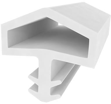 Holzzargendichtung für Zimmertüren und Haustüren - Weiß - 5 Meter - Türdichtung - Dichtprofil - Gummidichtung - Zugluftschutz