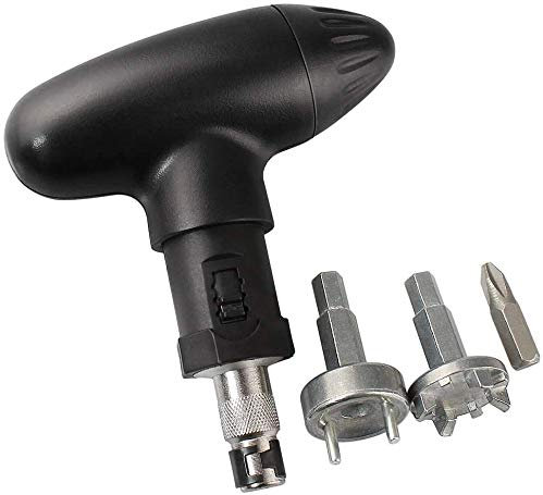 Golf Shoe Wrench Spike Remover Stainless Steel 1/2 Pack, Golf Accessories Spike Ratchet Handle Wrench Tool Ratchet Handheld Portable Durable for Men Women Golfer (1 Pack)