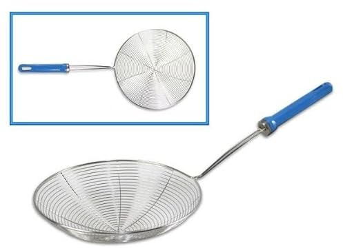 TrAdE Shop Traesio SCHIUMAROLA A Rete Acciaio per FRITTI FRITTURA Utensili da Cucina 20 CM 66274