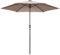 Oviala Parasol Droit 3m en Aluminium Taupe
