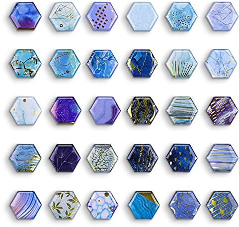 30 Stück Kühlschrankmagnete für Kühlschrank Dekor Whiteboard Dekorative Magnete Magnet Trockenlöschbrett Runde Büromagnete (Smaragdgrün)