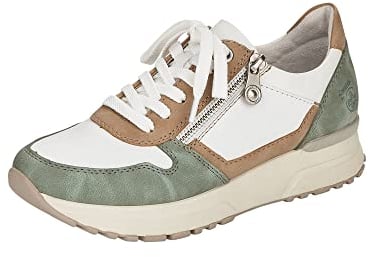 Rieker Damen Sneaker N7422-80 weiß Gr. 39