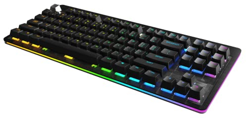 Mountain Everest Core RGB Gaming Keyboard mit hot-swappable Cherry MX Silent Red Switches - US ANSI - Midnight Black