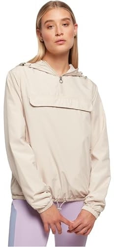 Urban Classics Damen Ladies Basic Pull Over Jacket, Softseagrass, L EU