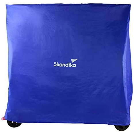 Skandika Tischtennisplatte Abdeckung Indoor/Outdoor 165x70x185 cm | wasserabweisend, reißfest, farbecht, Zugsystem an der Unterseite, inkl. Tasche | Abdeckhaube Hülle Tischtennis Abdeckung (Indoor)