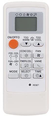 ALLIMITY MSD-CD07VD Replacement Remote Control Compatible with Mitsubishi Heat/Cool Portable A/C Air Conditioner MP-04A MP04B MP07A
