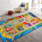Booooom Jackson Kinder Spielstadt Teppich 150X200cm Spielmatte zum Fahren von Spielzeugautos auf Vorschulteppich Kinder Pädagogik Spielzimmer Teppich mit Rutschfester Unterseite