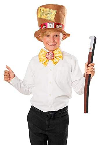 Rubies 31715NS Willy Wonka Kind Zubehör Set Jungen Mädchen Mehrfarbig Halloween Halloween