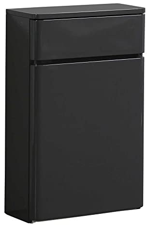 Go Bathrooms Newbold 500mm Anthracite Grey WC Unit Bathroom Furniture Toilet Unit Back to Wall