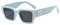 GALSOR Trendige Retro-Sonnenbrille Mit Kleinem Kasten, Modische Schneeflocke, Standard-Sonnenbrille For Straßenschießen (Color : Blue, Size : Free size)