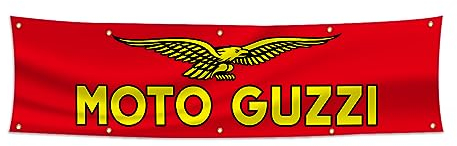Motorräder Garage Shop Banner Works for Moto Guzzis Flag 2x2.4 m Garage Shop Wall Decor Flags