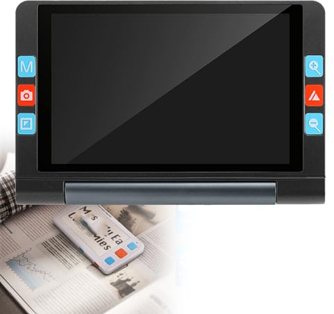 Oiyekntd Tragbare Digitale Lupe 8-Zoll-Touchscreen 1280x800 Handheld elektronische Low Vision Person und Senioren Lesehilfe LCD-Display 2-20X Zoom mehrere Farb-Modus,Black