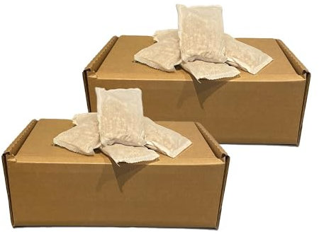 100 Natural T-lite Firelighter Fire Starter Bags - Environmentally Friendly & Recycled Materials - For Open Fires Log Burners BBQ's Stoves Pizza Oven Camp Fire Pits Chimeneas