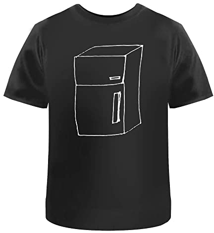 Azeeda 'Fridge Freezer' Unisex T-Shirt - 100% Cotton, Black, XXL (TA00248558)